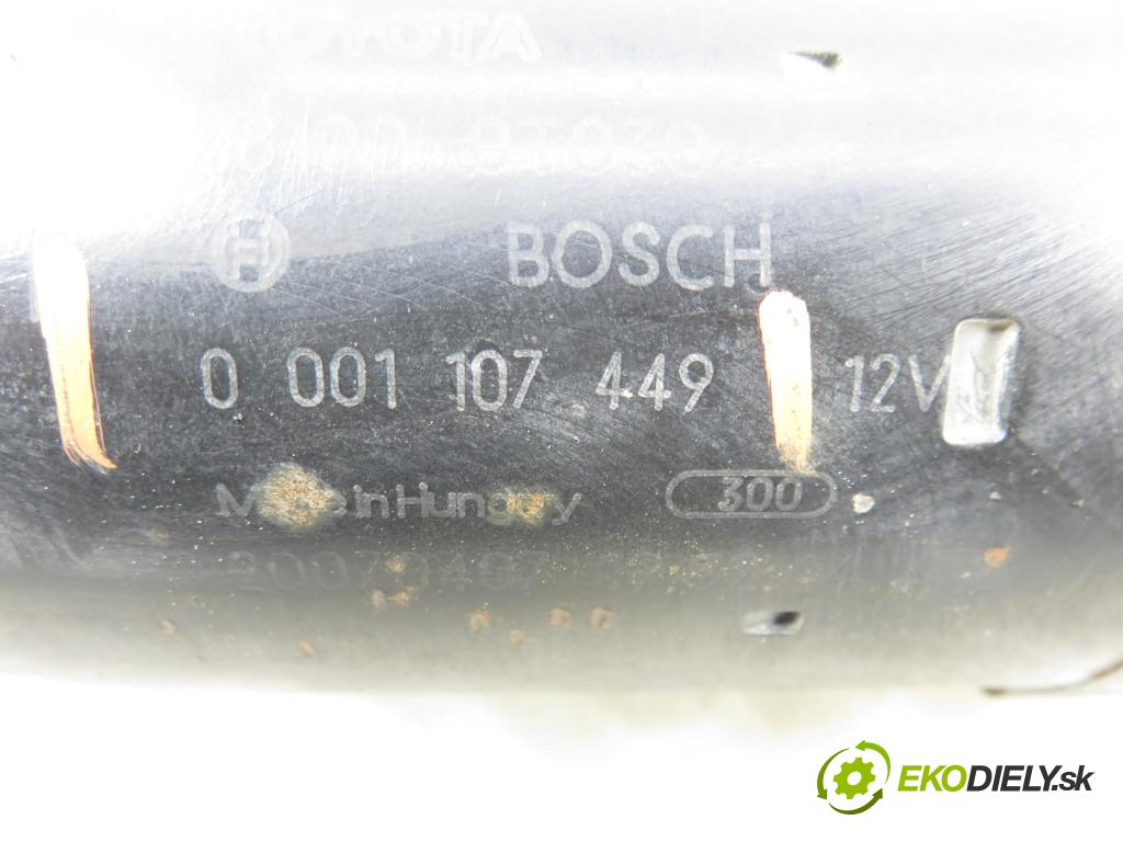 TOYOTA AURIS (_E15_) HB 2007 91,00 1.6 Dual-VVTi 124 - 1ZR-FE 1598,00 Štartér 0001107449 (Štartér)