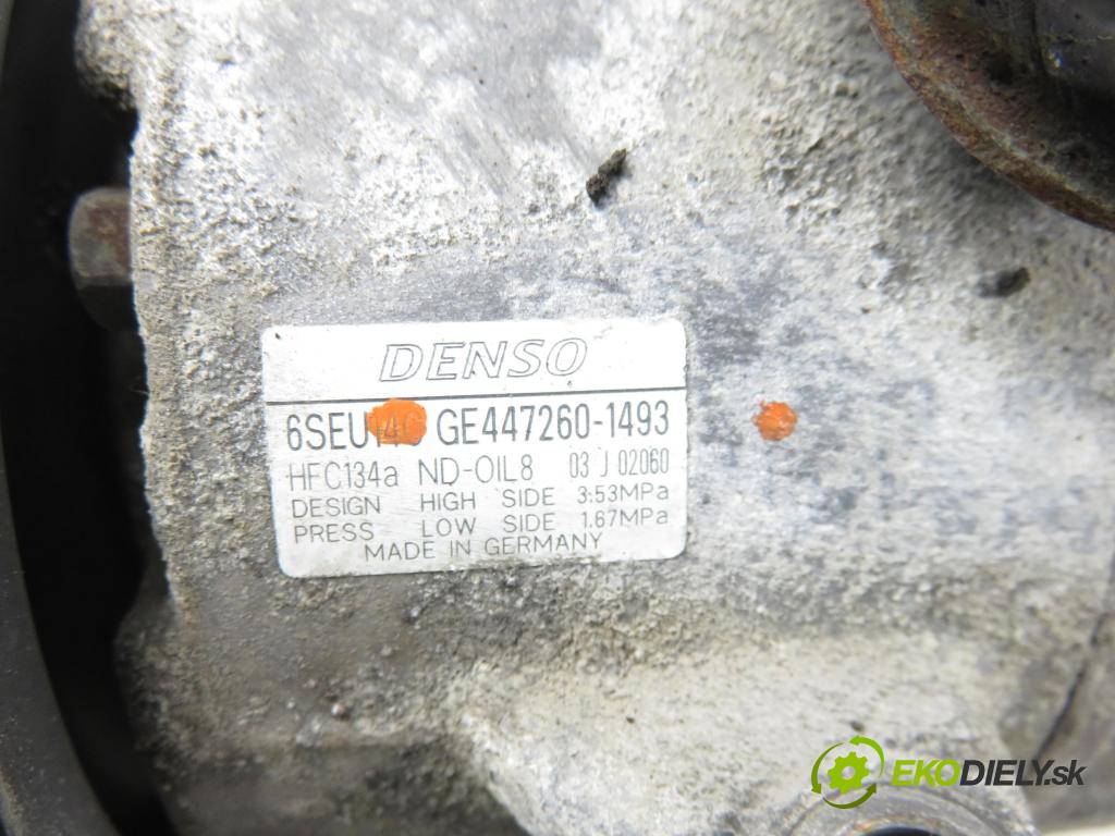 TOYOTA AURIS (_E15_) HB 2007 91,00 1.6 Dual-VVTi 124 - 1ZR-FE 1598,00 KOMPRESOR: klimatizace GE4472601493 (Kompresor klimatizace)