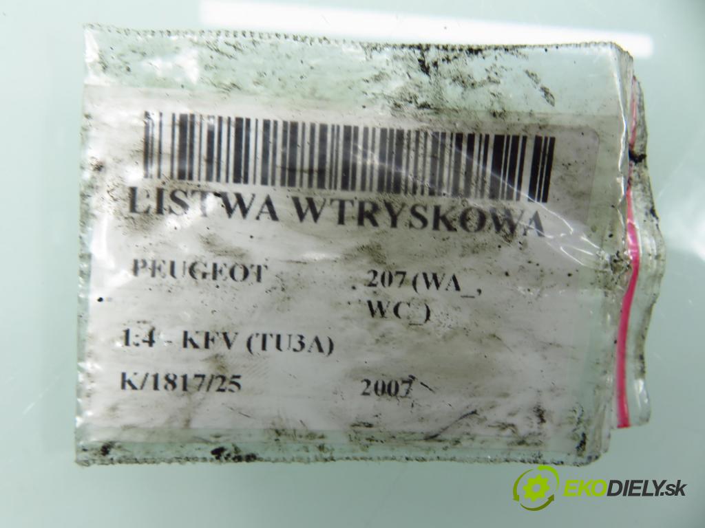 PEUGEOT 207 (WA_, WC_) HB 2007 54,00 1.4 - KFV (TU3A) 1360,00 lišta vstřikovací 9655833580 ; 1F023 (Vstřikovací lišta)