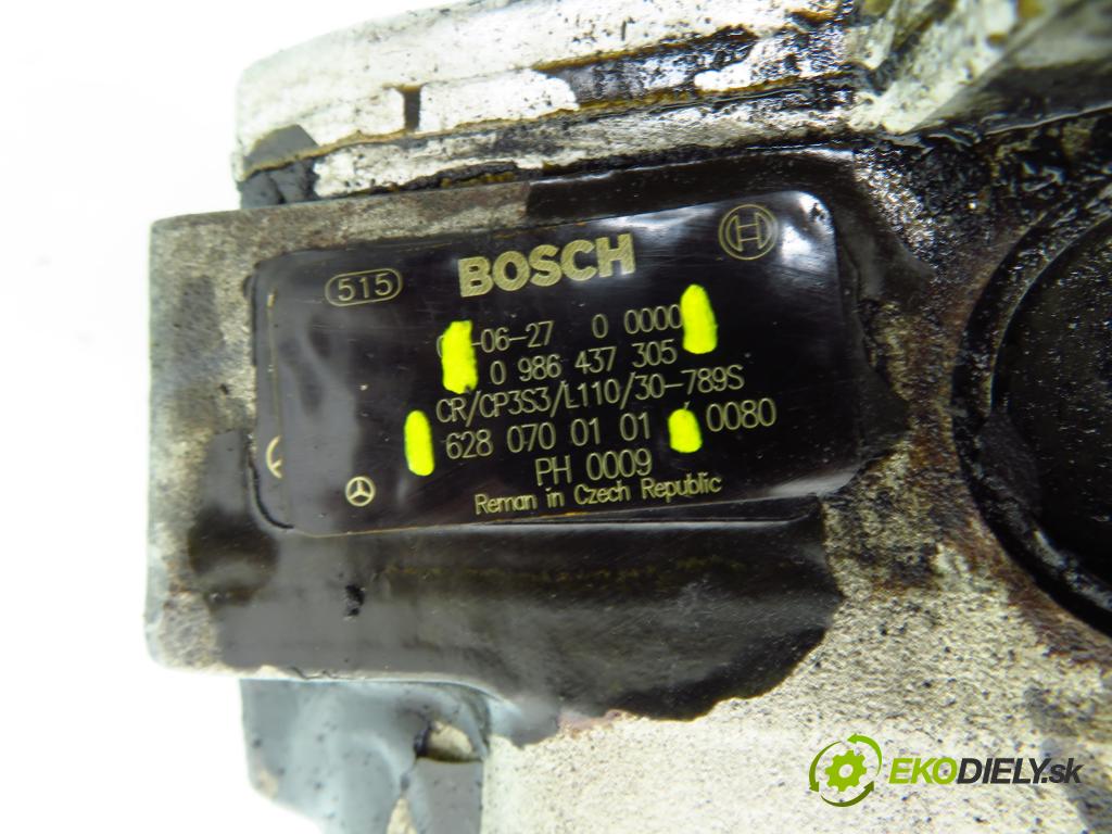 MERCEDES-BENZ KLASA S (W220) SEDAN 2003 191,00 S 400 CDI V8 260 - OM 628.960 3996,00 pumpa vysokého TLAK: 6280700101 ; 0986437305 ; 0928400610