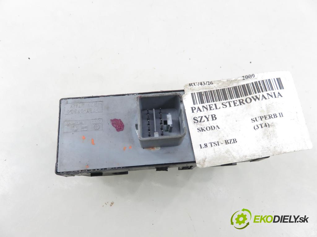 SKODA SUPERB II (3T4) LIFTBACK 2009 118,00 1.8 TSI - BZB 1798,00 Panel ovládania okien 1Z0959858B
