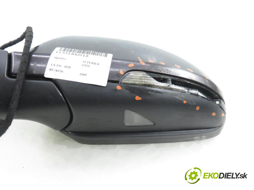 SKODA SUPERB II (3T4) LIFTBACK 2009 118,00 1.8 TSI - BZB 1798,00 Spätné zrkadlo LE