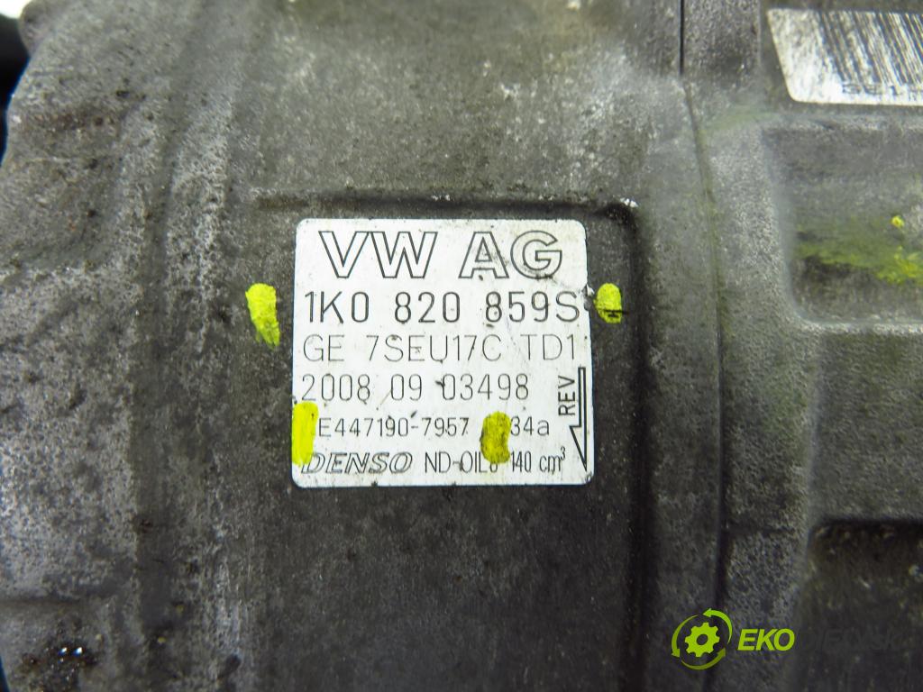 SKODA SUPERB II (3T4) LIFTBACK 2009 118,00 1.8 TSI - BZB 1798,00 KOMPRESOR: klimatizace 1K0820859S ; 4471907957 (Kompresor klimatizace)