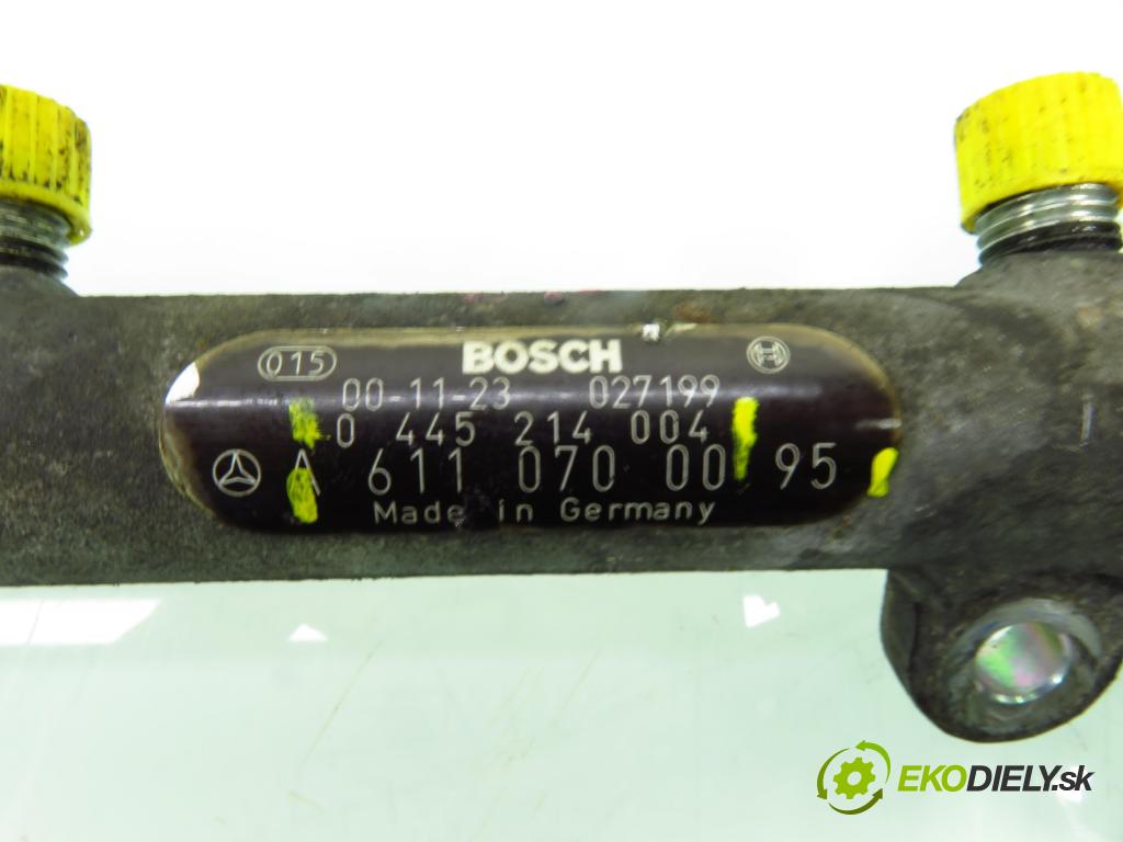 MERCEDES-BENZ VITO Skrzynia (638) FURGON 2000 90,00 112 CDI 2.2 (638.094) - OM 611.980 2151,00 lišta vstřikovací 6110780149 ; 0445214004 ; 6110700095 (Vstřikovací lišta)