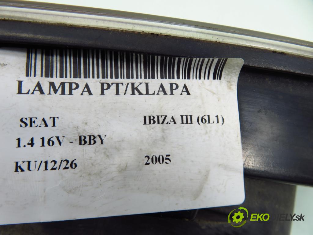 SEAT IBIZA III (6L1) HB 2005 55,00 1.4 16V - BBY 1390,00 světlo pravé zadní kufr 6L6945231 ; 6L6945094F