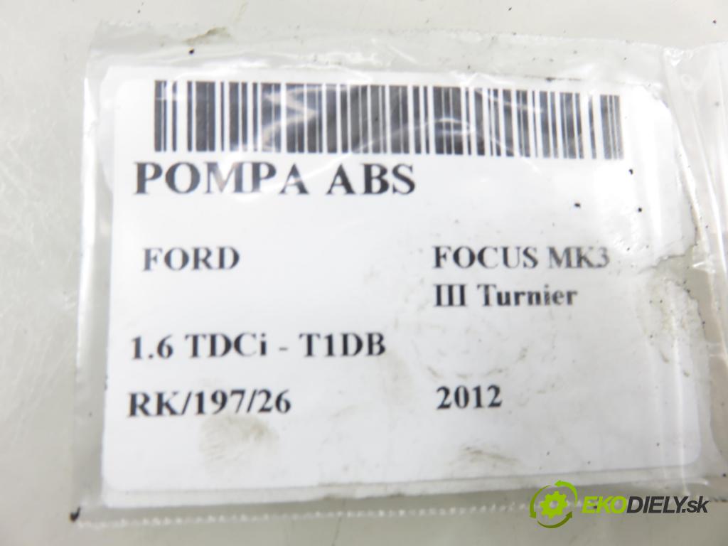 FORD FOCUS III Turnier KOMBI 2012 85,00 1.6 TDCi - T1DB 1560,00 pumpa ABS 10096101403 ; BV612C405AF (Pumpa ABS)