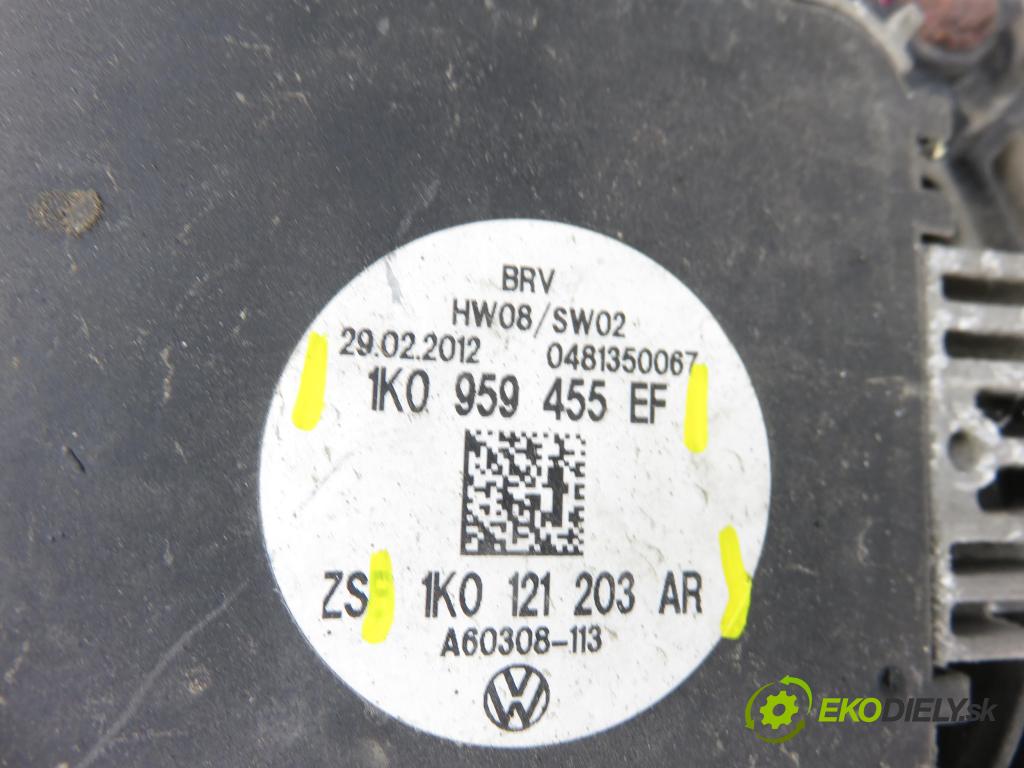 SKODA OCTAVIA II (1Z3) LIFTBACK 2012 75,00 1.6 - BSE 1595,00 Ventilátor chladič klíma/voda 1K0121205AG ; 1K0121203AR ; 1K0959455EF