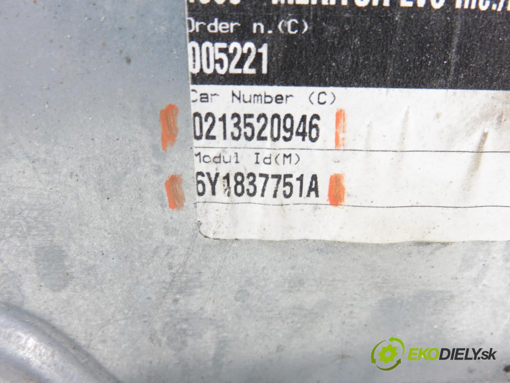 SKODA FABIA I (6Y2) HB 2001 44,00 1.4 MPi 60 - AZE 1397,00 mechanismus oken LPM 6Y1837751A ; 0213520946