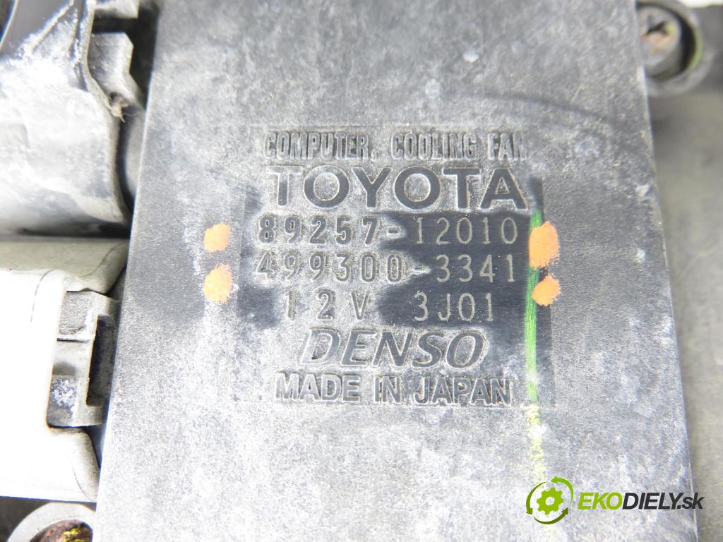 TOYOTA AURIS (_E15_) HB 2007 91,00 1.6 Dual-VVTi 124 - 1ZR-FE 1598,00 ventilátor chladič PODNEBÍ / VODA 8925712010 ; 4993003341 ; 1680008470