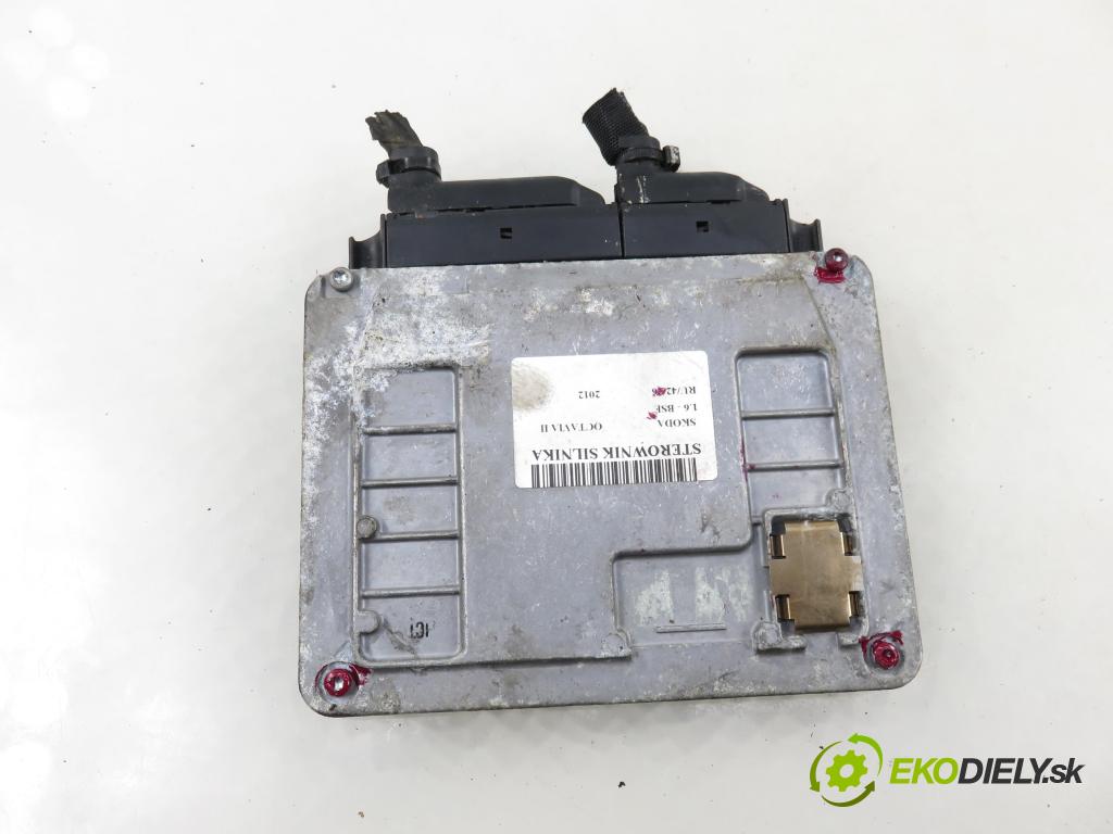 SKODA OCTAVIA II (1Z3) LIFTBACK 2012 75,00 1.6 - BSE 1595,00 řídící jednotka motora 06A906033NT ; 5WP40788 ; 06A906033MP