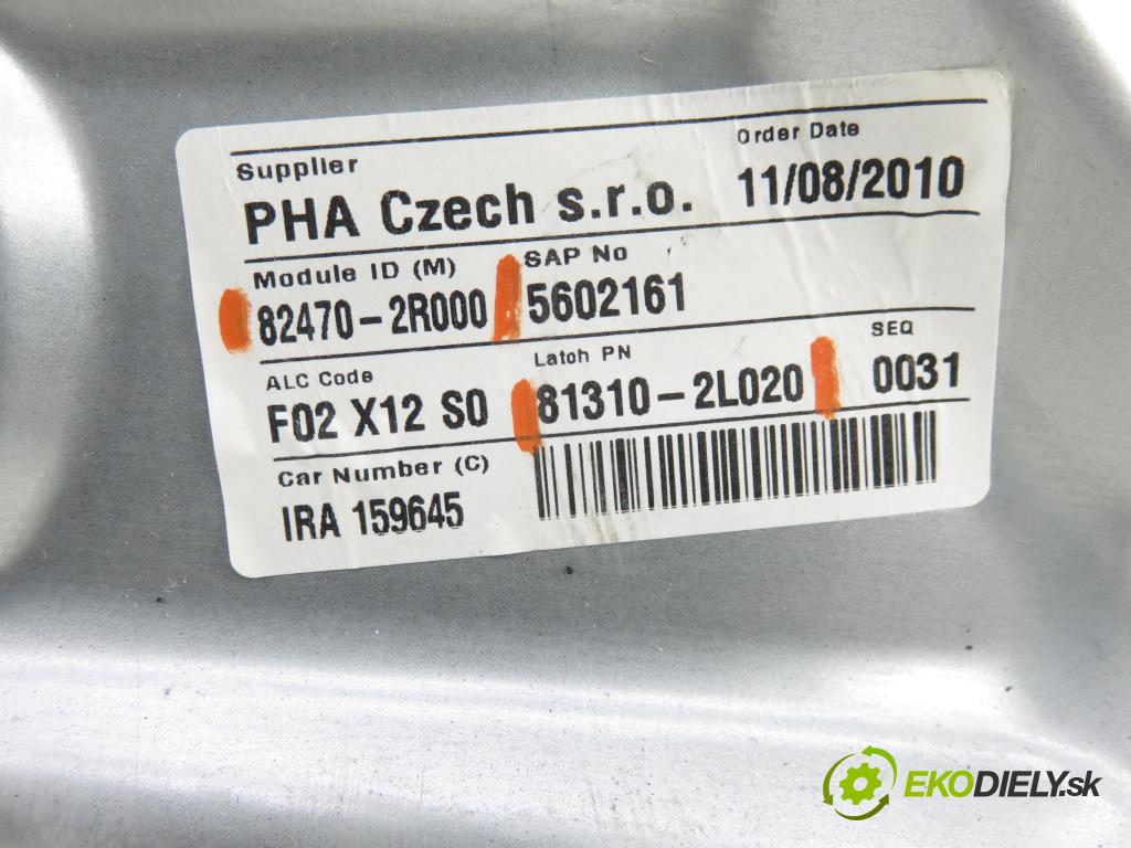 HYUNDAI i30 (FD) HB 2010 80,00 1.4 - G4FA 1396,00 Mechanizmus okien 824702R000 ; 813102L020 ; 824502R000FD