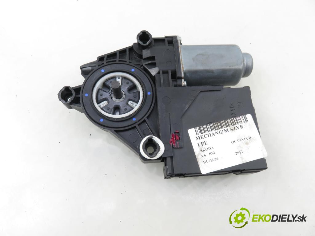 SKODA OCTAVIA II (1Z3) LIFTBACK 2012 75,00 1.6 - BSE 1595,00 motorek sťahovaní oken LP 1T0959701T ; 5K0959793 ; 402297B