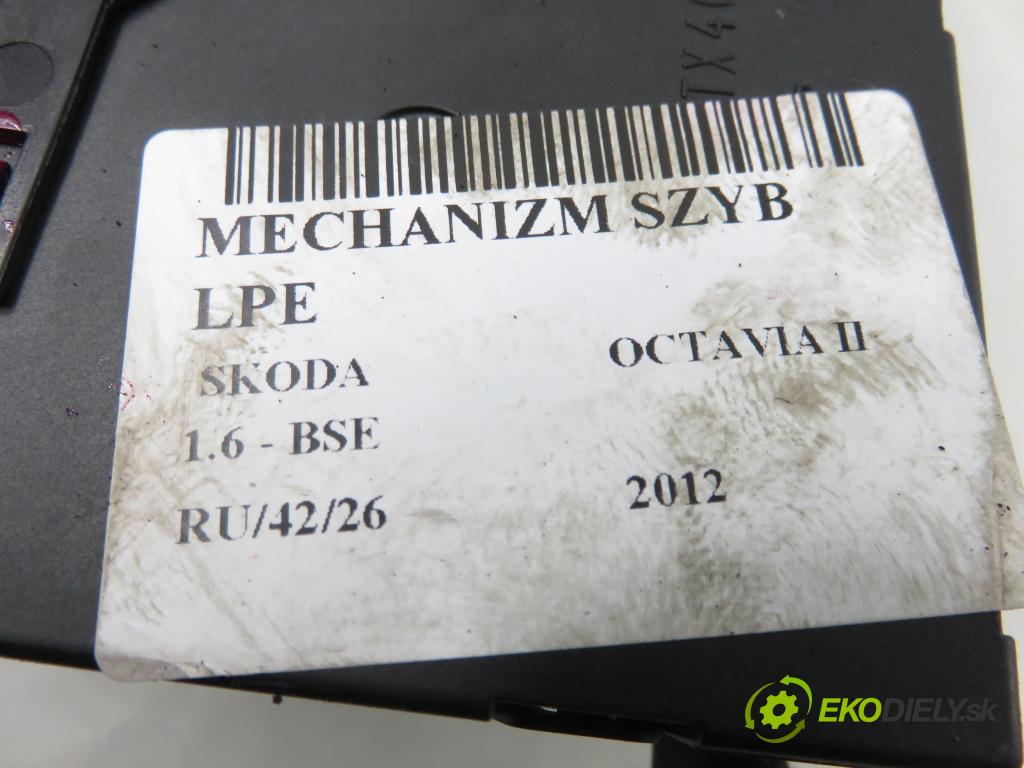 SKODA OCTAVIA II (1Z3) LIFTBACK 2012 75,00 1.6 - BSE 1595,00 motorek sťahovaní oken LP 1T0959701T ; 5K0959793 ; 402297B