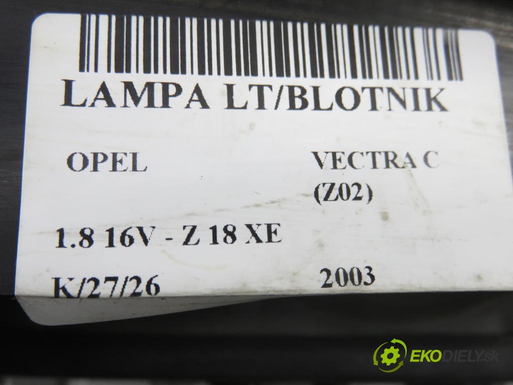 OPEL VECTRA C (Z02) SEDAN 2003 90,00 1.8 16V 122 - Z 18 XE 1796,00 Svetlo ľavé zadné 13130643