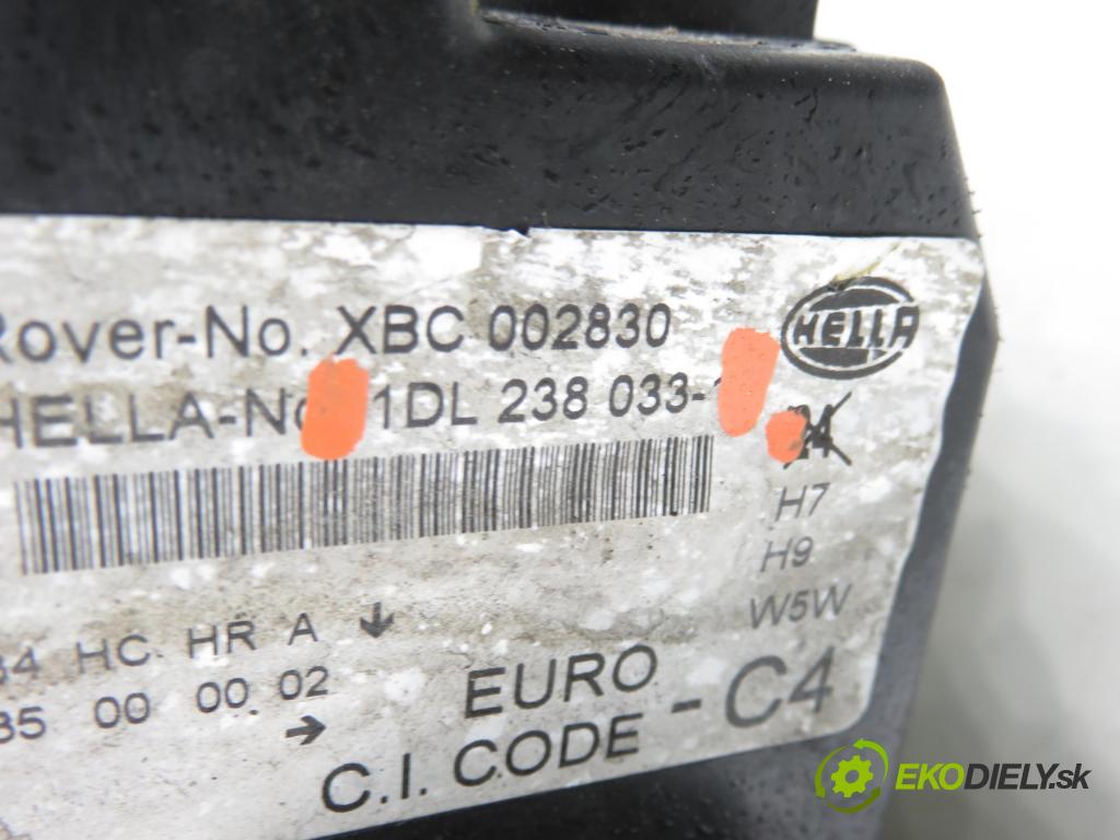 ROVER 75 (RJ) SEDAN 2005 85,00 2.0 CDT 116 - 204D2 1951,00 světlo LP 1DL238033