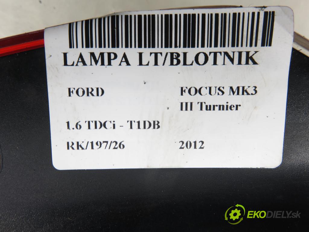 FORD FOCUS III Turnier KOMBI 2012 85,00 1.6 TDCi - T1DB 1560,00 Svetlo ľavé zadné BM5113405G ; BM5113405D