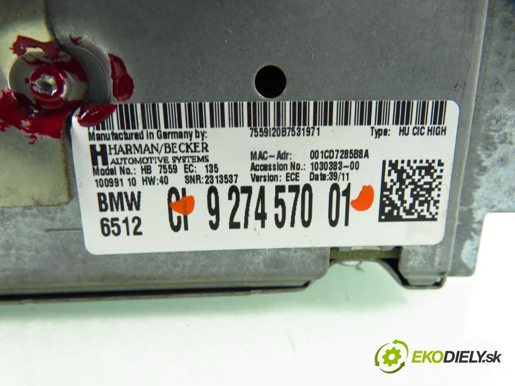 BMW 5 (F10) SEDAN 2011 0,00 520 d - N47 D20 C 1995,00 RADIO CD 9274570