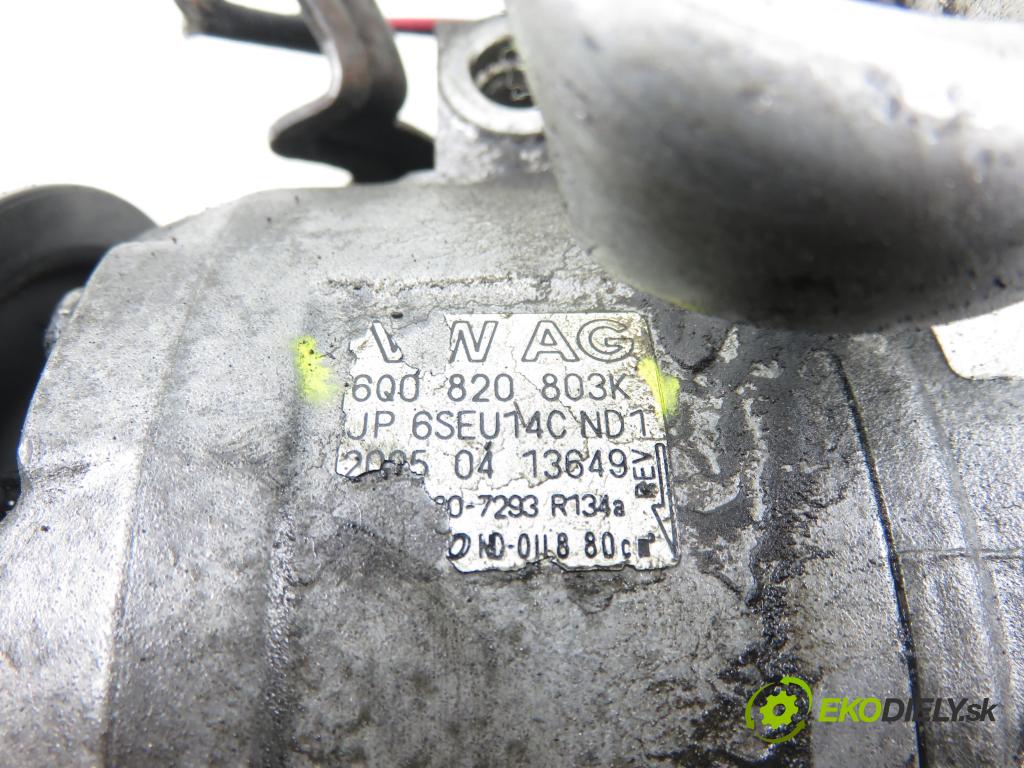 SKODA FABIA I SEDAN (6Y3) SEDAN 2006 47,00 1.2 - AZQ 1198,00 KOMPRESOR: klimatizácie 6Q0820803K (Kompresor klimatizácie)
