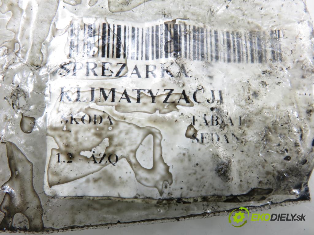 SKODA FABIA I SEDAN (6Y3) SEDAN 2006 47,00 1.2 - AZQ 1198,00 KOMPRESOR: klimatizácie 6Q0820803K (Kompresor klimatizácie)