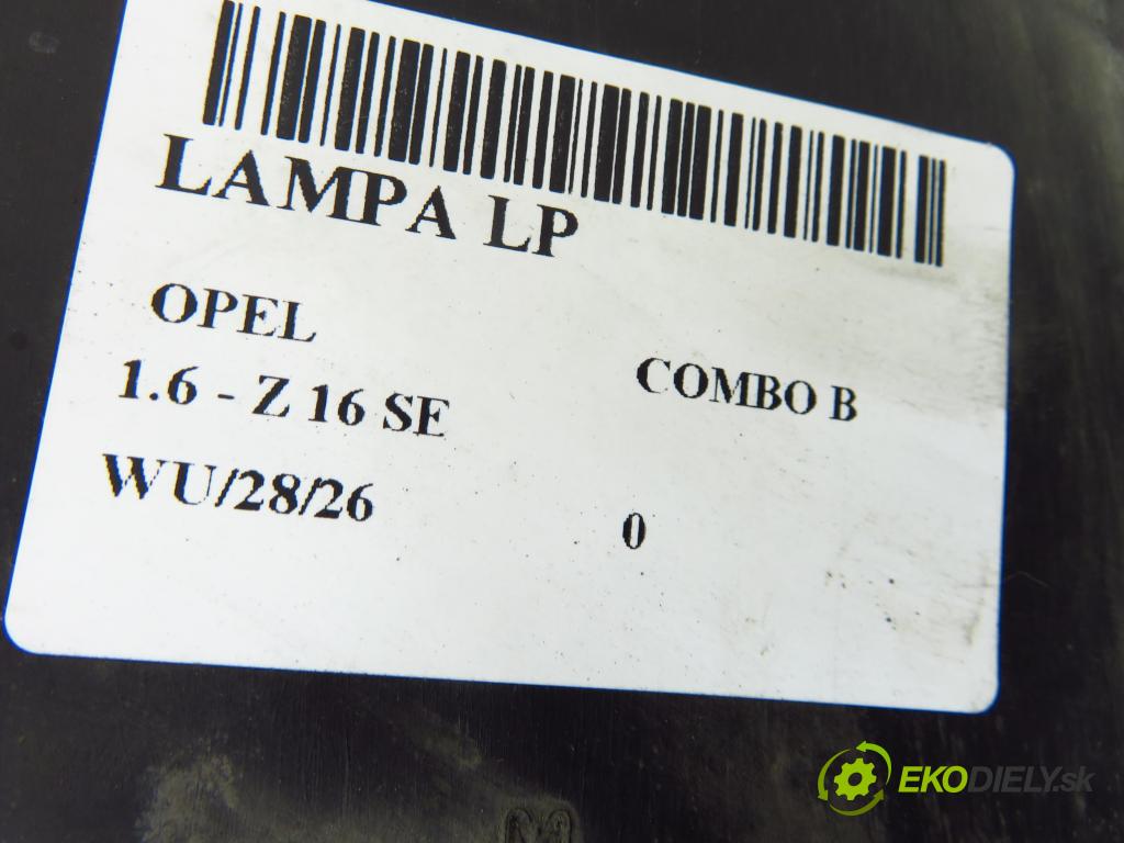 OPEL COMBO C KOMBIVAN 2003 62,00 1.6 8V 84 - Z 16 SE 1598,00 Svetlo LP 13115006