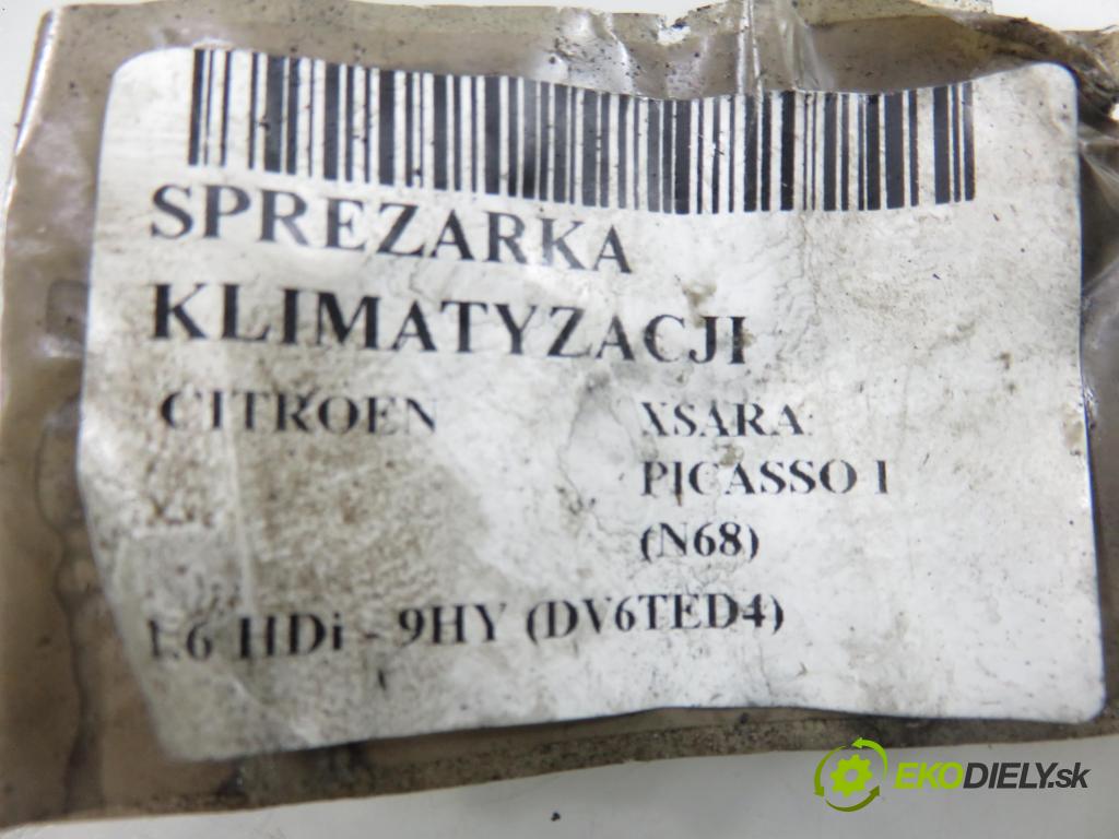 CITROEN XSARA PICASSO (N68) MINIVAN 2004 80,00 1.6 HDi 109 - 9HY (DV6TED4) 1560,00 KOMPRESOR: klimatizace 9645440480 (Kompresor klimatizace)