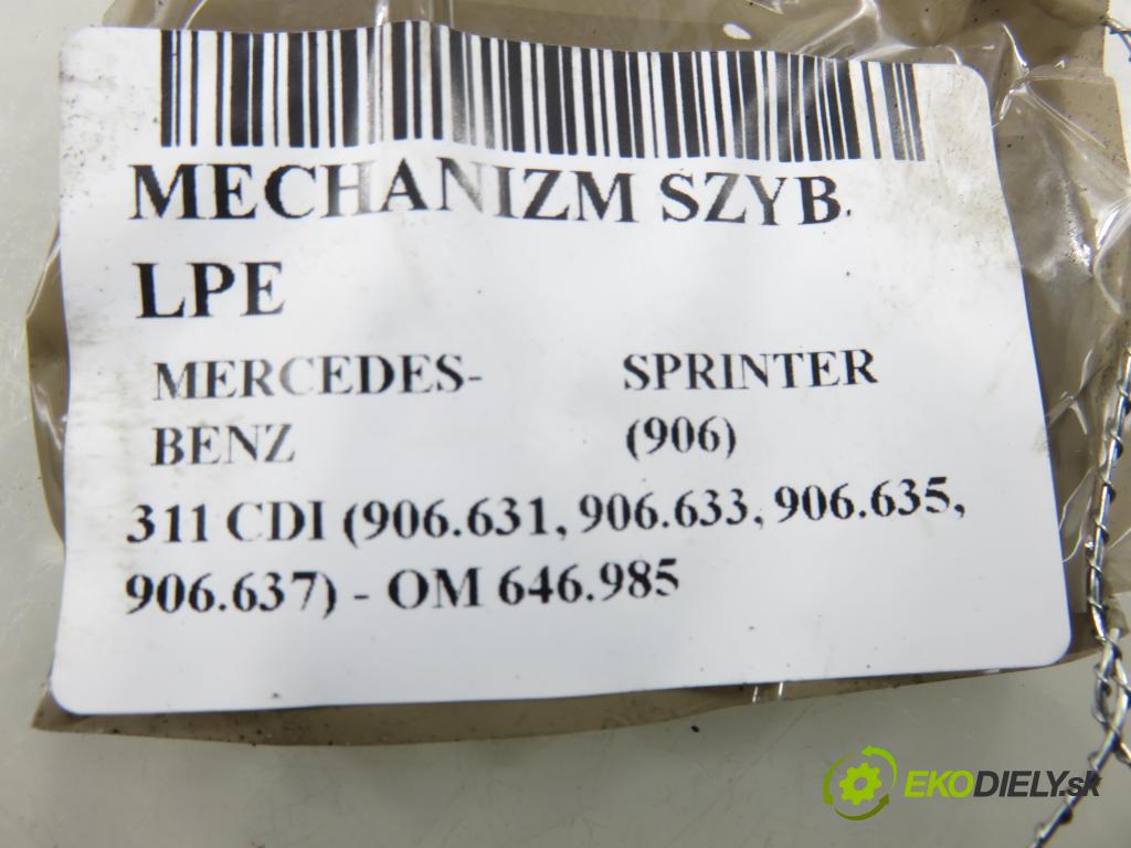 MERCEDES-BENZ SPRINTER 3,5-t Skrzynia (906) FURGON 2007 80,00 311 CDI (906.631, 906.633, 906.635, 906.637) - OM 2148,00 mechanismus oken A9067200046