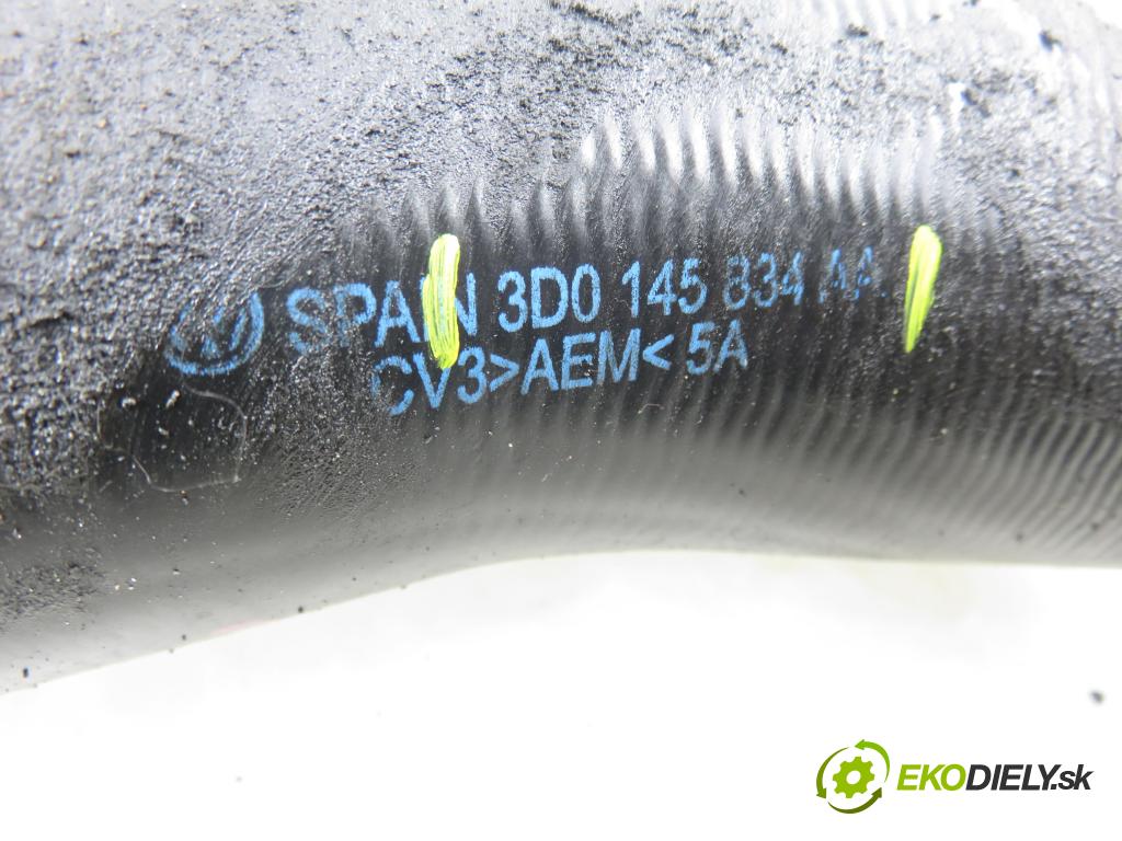 VW PHAETON (3D1, 3D2, 3D3, 3D4, 3D6, 3D7, 3D8, 3D9) SEDAN 2006 165,00 3.0 TDI 2967,00 Rúra intercoolera turba 3D0145840L ; 3D0145834 ; 3D0145834AA