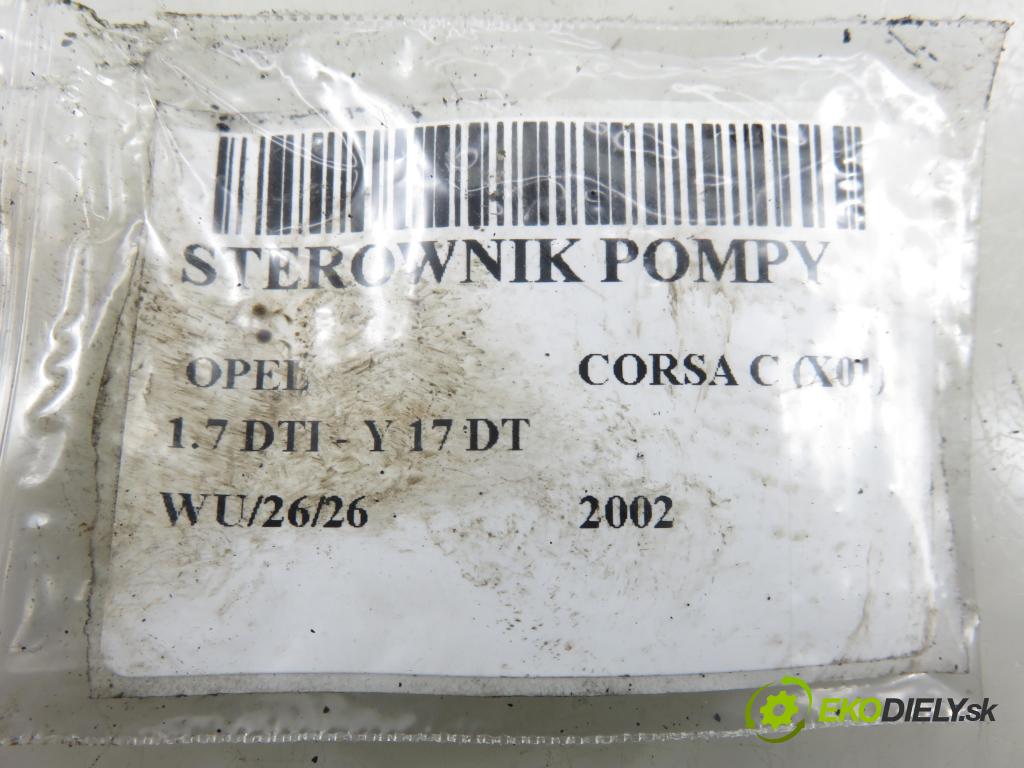 OPEL CORSA C (X01) HB 2002 55,00 1.7 DTI - Y 17 DT 1686,00 řídící jednotka pumpy 8971891360 ; 16267710