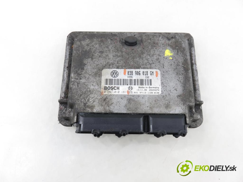 SKODA OCTAVIA I (1U2) LIFTBACK 2000 66,00 1.9 TDI 90- AGR 1896,00 řídící jednotka motora 038906018GM ; 0281010181