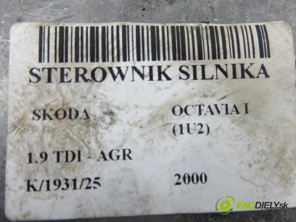 SKODA OCTAVIA I (1U2) LIFTBACK 2000 66,00 1.9 TDI 90- AGR 1896,00 řídící jednotka motora 038906018GM ; 0281010181