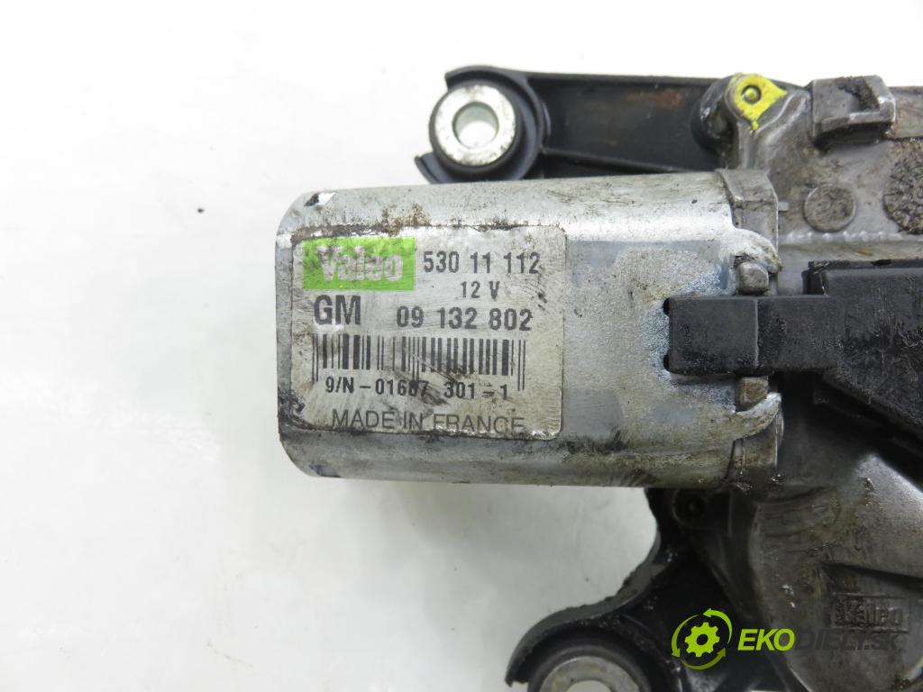 OPEL CORSA C (X01) HB 2002 55,00 1.7 DTI - Y 17 DT 1686,00 Motorček stierače zadné 09132802 ; 53011112