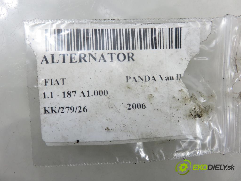 FIAT PANDA Van (169_) HB 2006 40,00 1.1 - 187 A1.000 1108,00 Alternátor  (Alternátor)