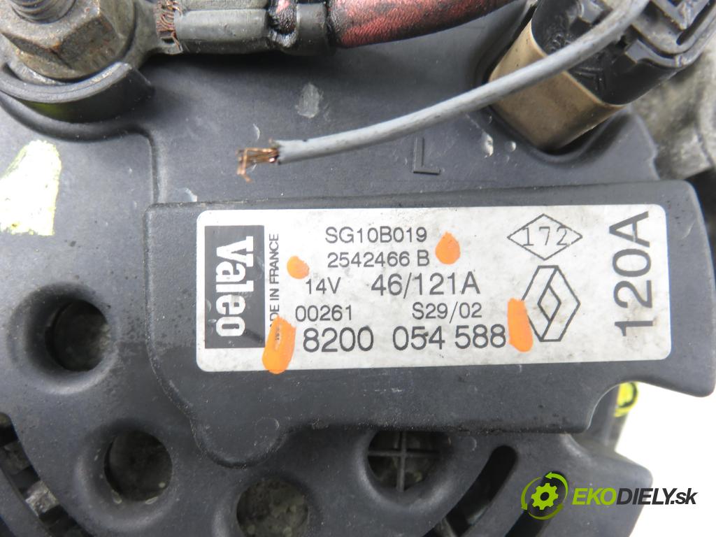 RENAULT CLIO II (BB_, CB_) HB 2000 48,00 1.9 D (B/CB0J) - F8Q 632 1870,00 Alternátor 8200054588 ; 2542466B (Alternátor)