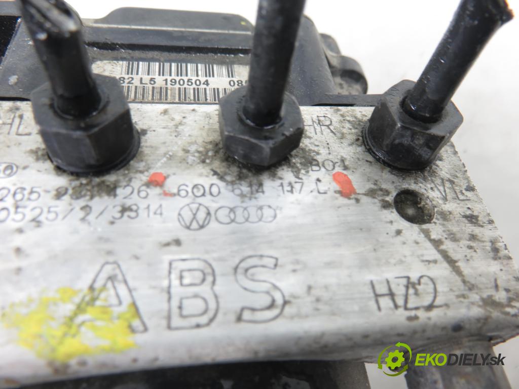 SEAT IBIZA III (6L1) HB 2005 55,00 1.4 16V - BBY 1390,00 pumpa ABS 6Q0907379R ; 0265800363 ; 6Q0614117C (Pumpa ABS)