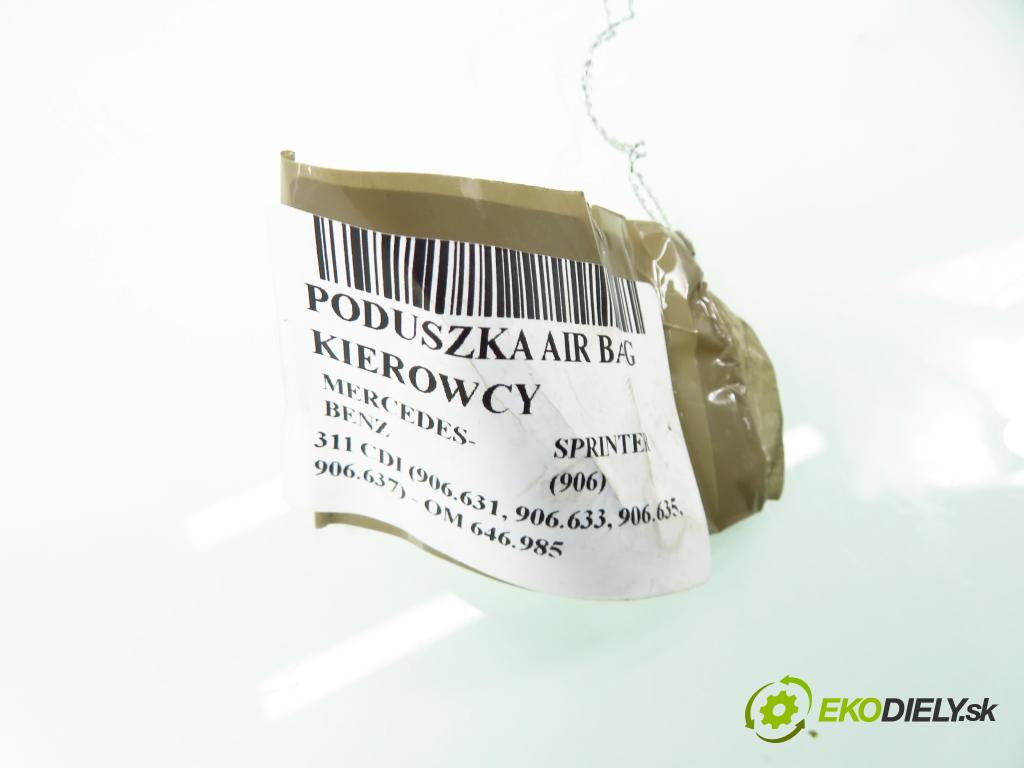 MERCEDES-BENZ SPRINTER 3,5-t Skrzynia (906) FURGON 2007 80,00 311 CDI (906.631, 906.633, 906.635, 906.637) - OM  2148,00 AirBag air BAG volantu A9068601202