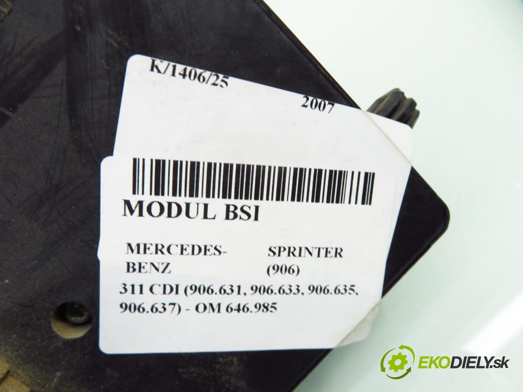 MERCEDES-BENZ SPRINTER 3,5-t Skrzynia (906) FURGON 2007 80,00 311 CDI (906.631, 906.633, 906.635, 906.637) - OM  2148,00 MODUL BSI A9065453001