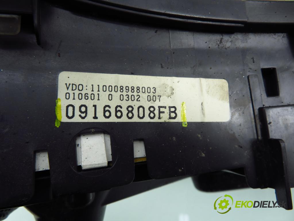 OPEL CORSA C (X01) HB 2002 55,00 1.7 DTI - Y 17 DT 1686,00 Prístrojovka elektrický 09166808FB