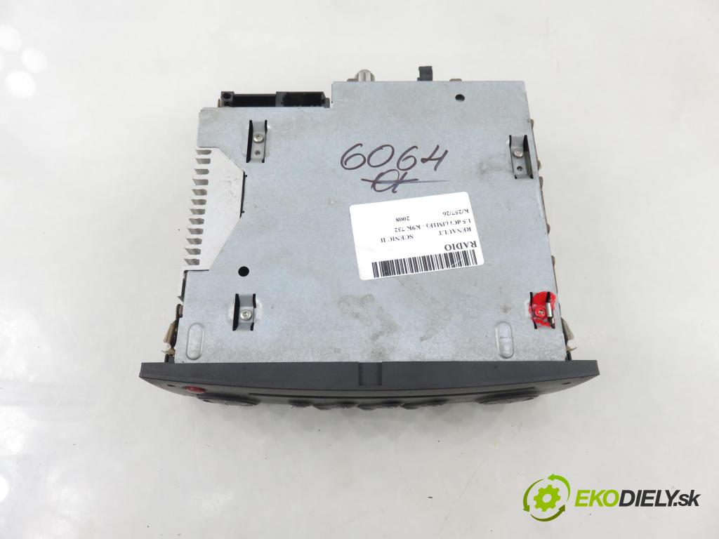 RENAULT SCENIC II (JM0/1_) MINIVAN 2008 78,00 1.5 dCi 106 - K9K 732 1461,00 RADIO 8200607918