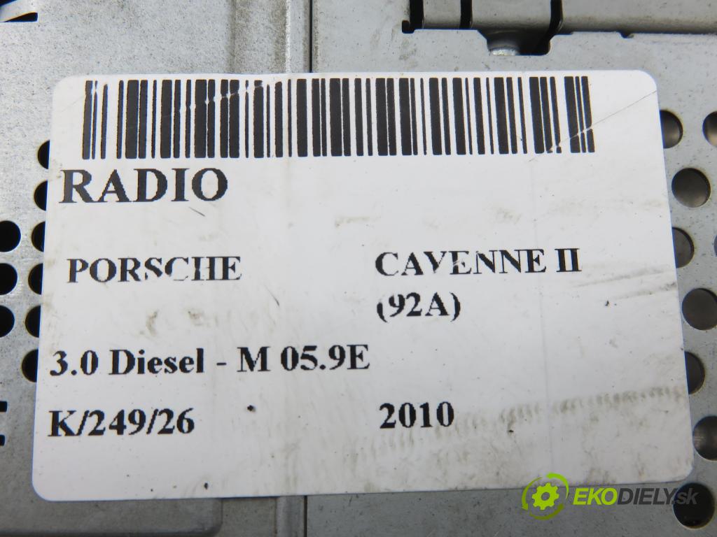 PORSCHE CAYENNE II (92A) SUV 2010 176,00 3.0 Diesel - M 05.9E 2967,00 RADIO 7P5035884F ; 7PP919193R