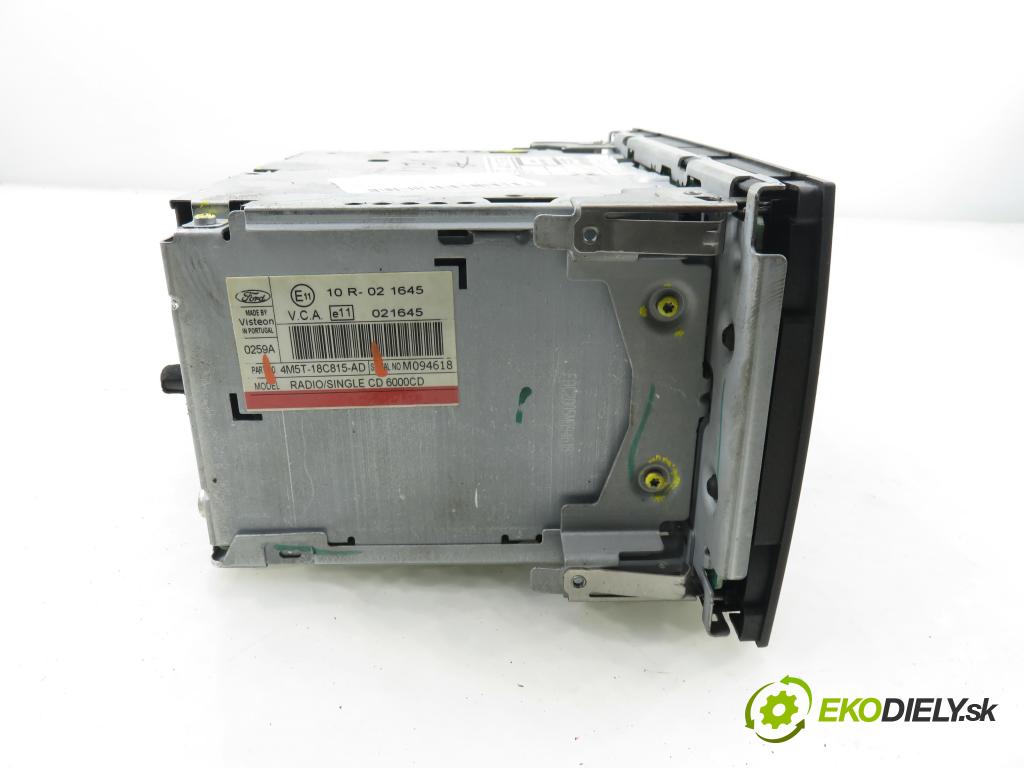 FORD FOCUS II (DA_, HCP) HB 2005 80,00 1.6 TDCi - G8DD 1560,00 RADIO CD 4M5T18C815AD