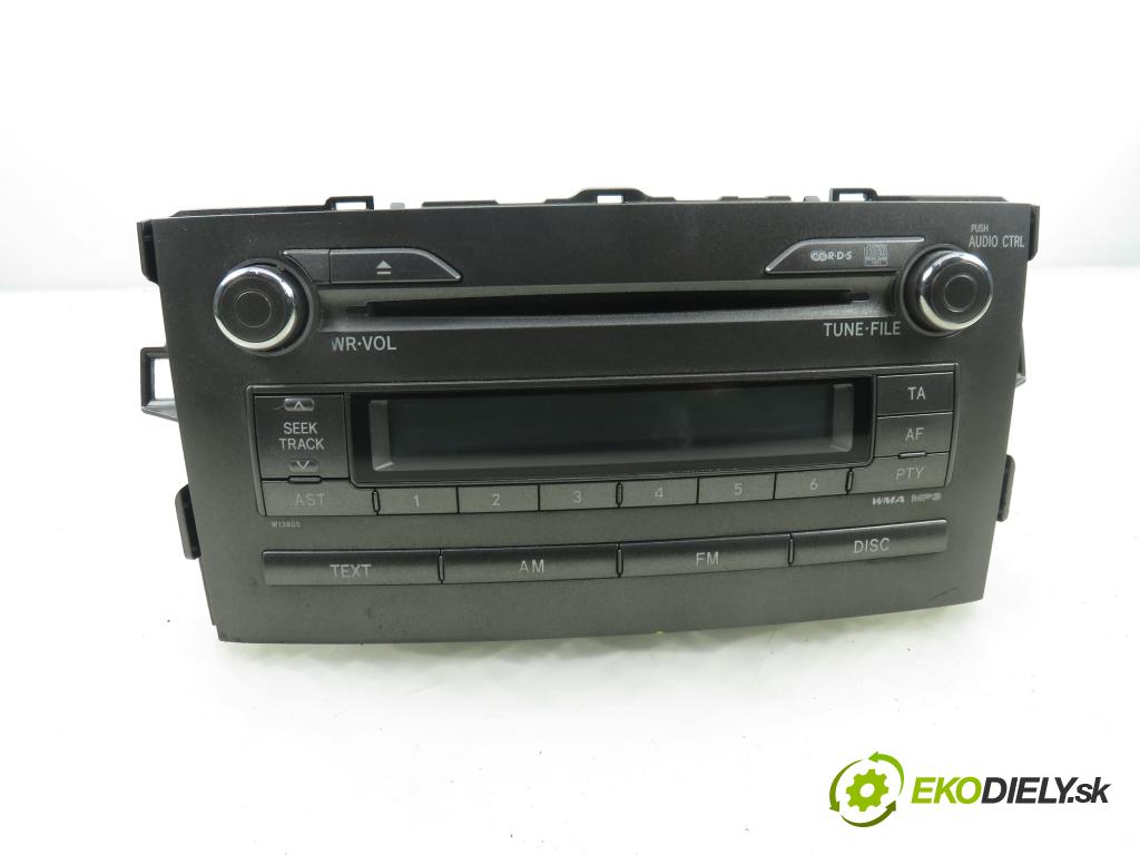 TOYOTA AURIS (_E15_) HB 2007 91,00 1.6 Dual-VVTi 124 - 1ZR-FE 1598,00 RADIO CD 