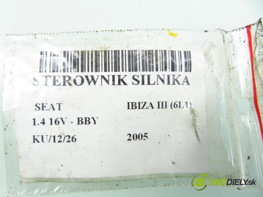 SEAT IBIZA III (6L1) HB 2005 55,00 1.4 16V - BBY 1390,00 Riadiaca jednotka Motor 036906034HA