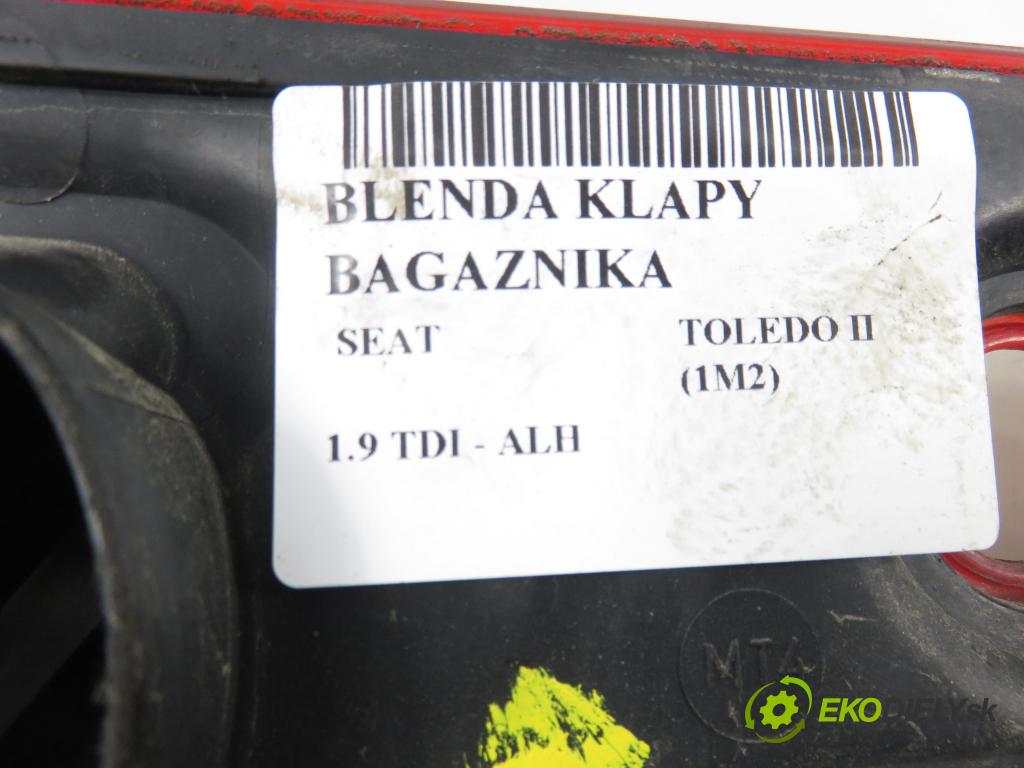 SEAT TOLEDO II (1M2) SEDAN 2001 66,00 1.9 TDI 90 - ALH 1896,00 Zadné čelo dverí kufor 1M5945225D