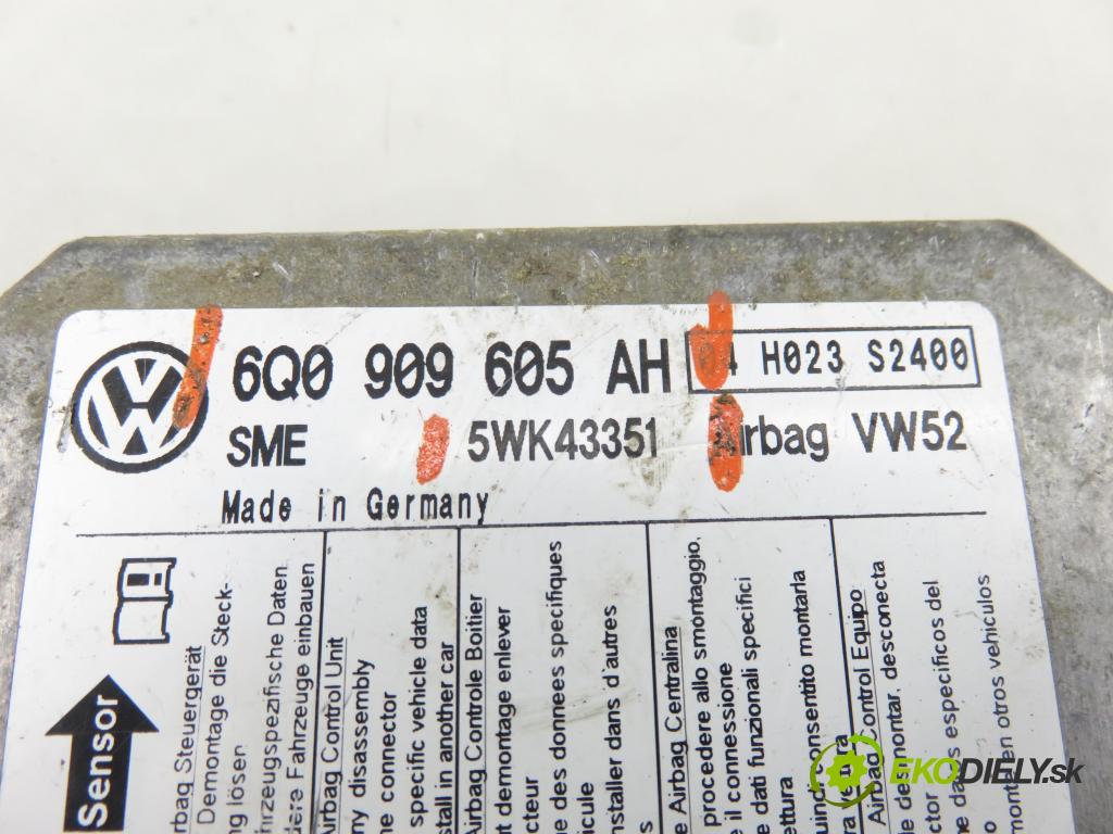 VW CADDY III Furgon (2KA, 2KH, 2CA, 2CH) FURGON 2006 77,00 1.9 TDI - BLS 1896,00 MODUL air BAG 6Q0909605AH ; 5WK43351