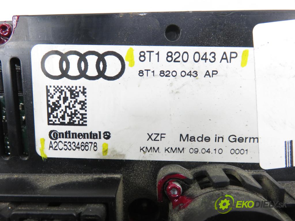 AUDI Q5 (8R) SUV 2010 176,00 3.0 TDI quattro - CCWA 2967,00 Panel topení KLIMATRONIK 8T1820043AP ; A2C53346678