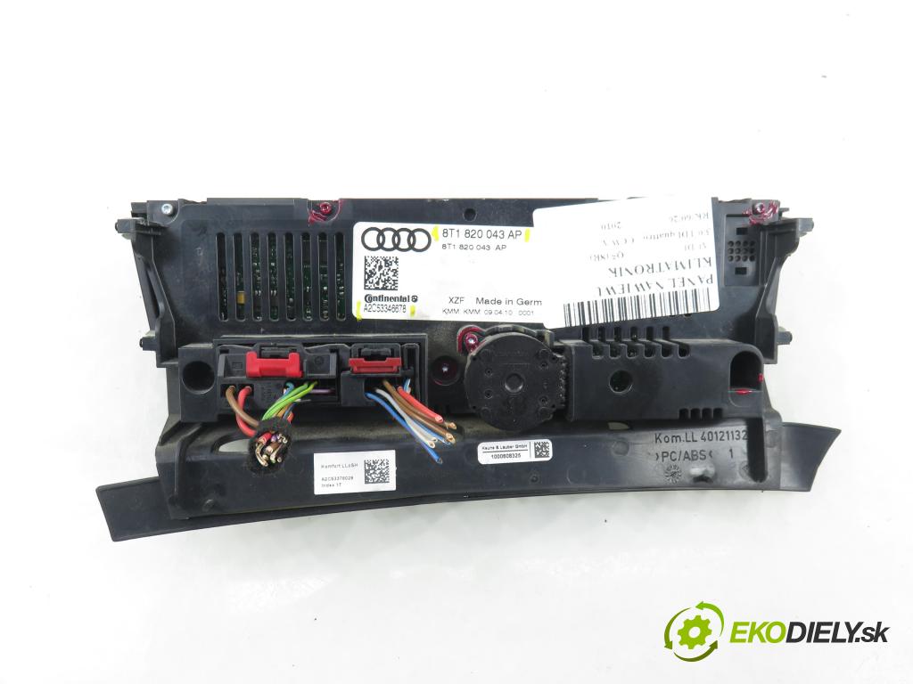 AUDI Q5 (8R) SUV 2010 176,00 3.0 TDI quattro - CCWA 2967,00 Panel topení KLIMATRONIK 8T1820043AP ; A2C53346678