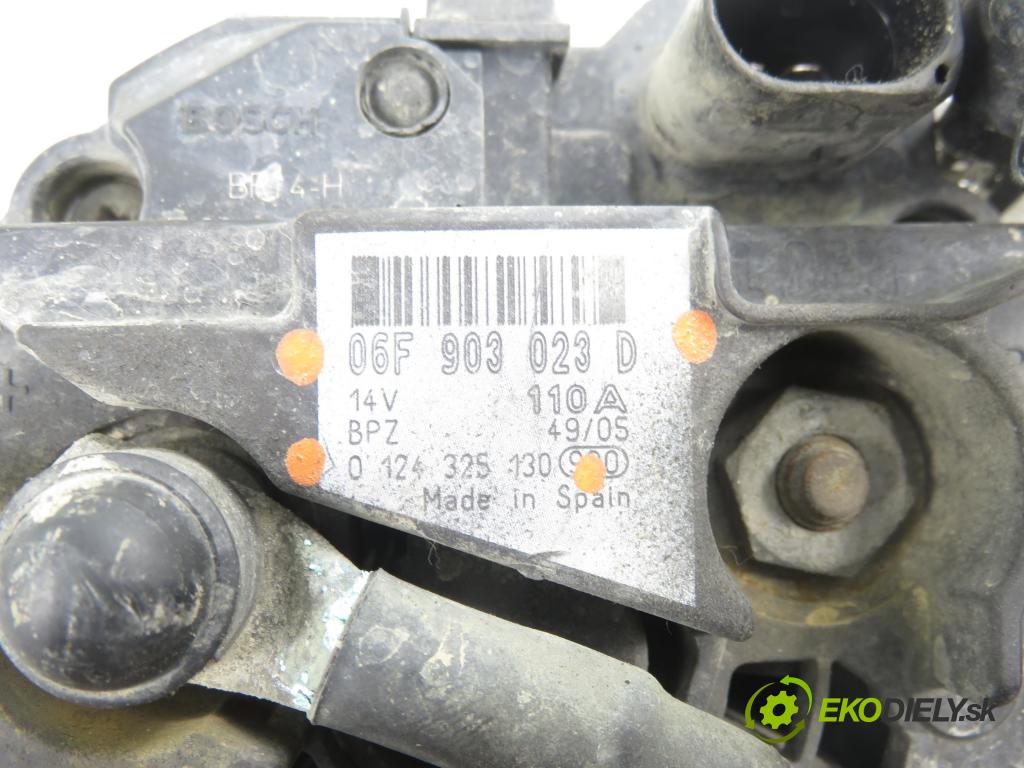 VW CADDY III Furgon (2KA, 2KH, 2CA, 2CH) FURGON 2006 77,00 1.9 TDI - BLS 1896,00 Alternátor 06F903023D (Alternátor)