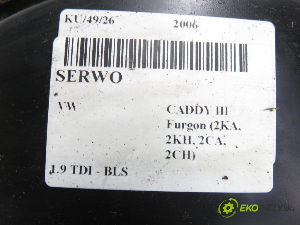 VW CADDY III Furgon (2KA, 2KH, 2CA, 2CH) FURGON 2006 77,00 1.9 TDI - BLS 1896,00 posilovač 1T1614105G ; 03787430014 (Servočerpadlo)