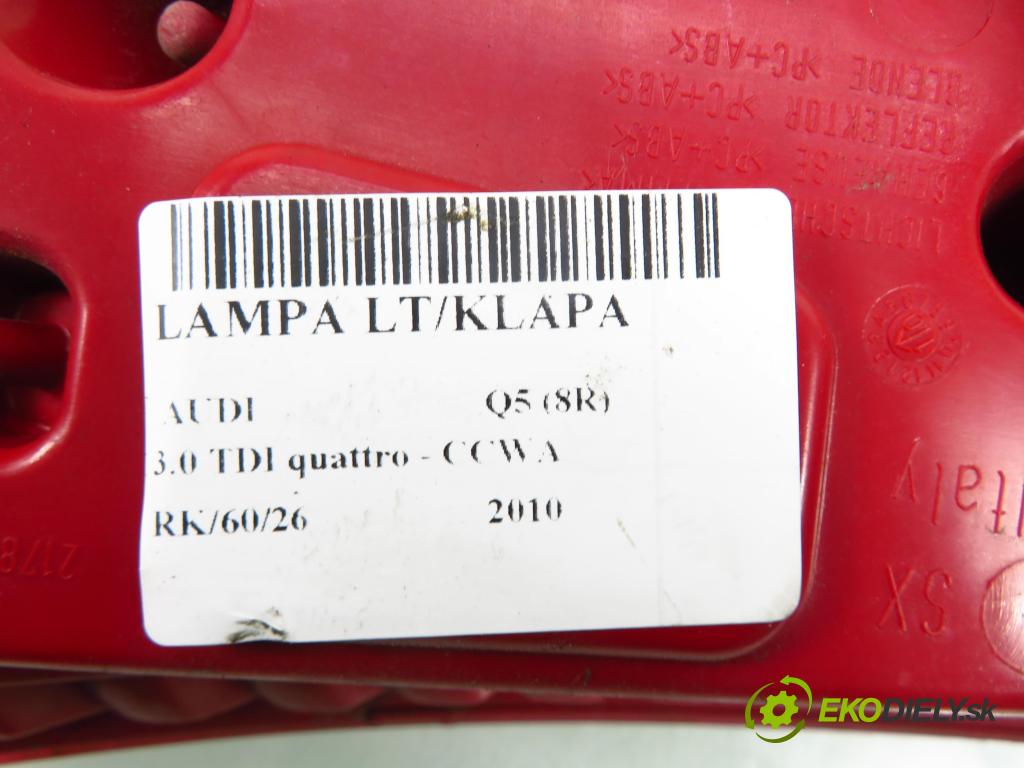 AUDI Q5 (8R) SUV 2010 176,00 3.0 TDI quattro - CCWA 2967,00 Svetlo ľavé zadné kufor 8R0945093A