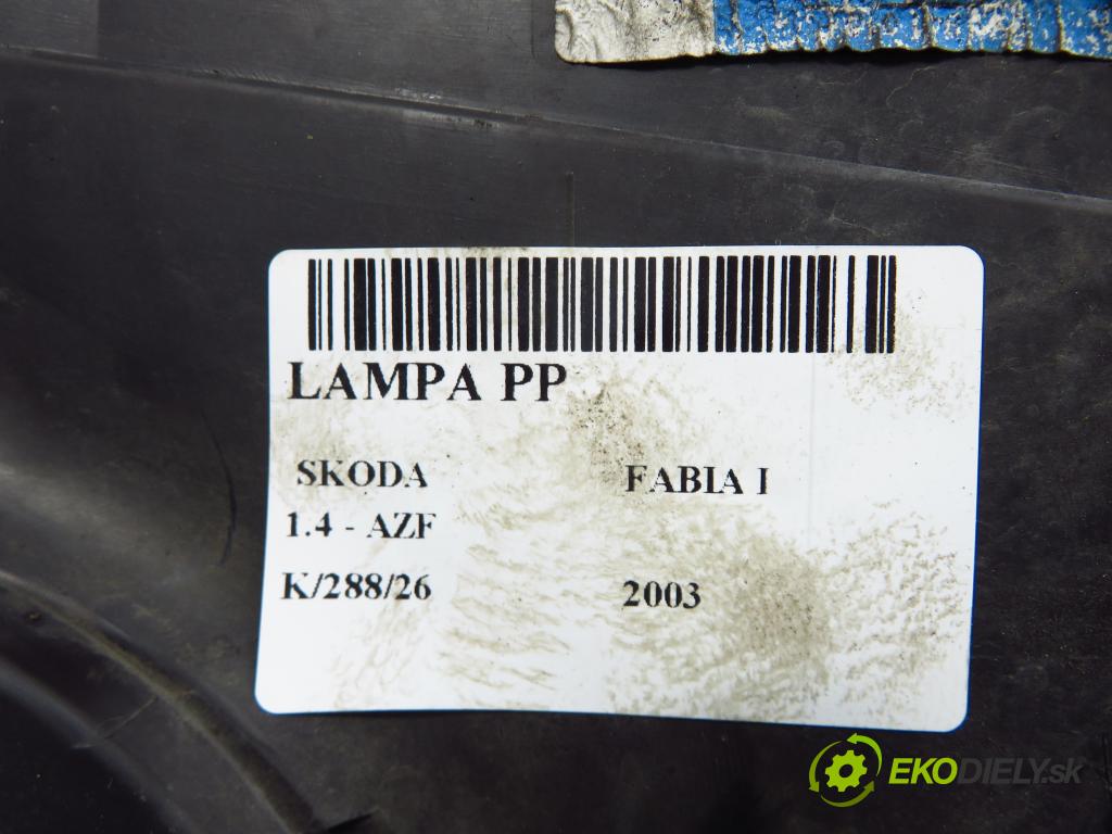 SKODA FABIA I (6Y2) HB 2003 44,00 1.4 - AZF 1397,00 světlo LP 
